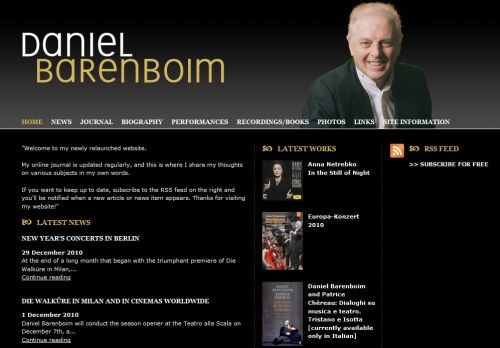 Daniel Barenboim en Danza Ballet®